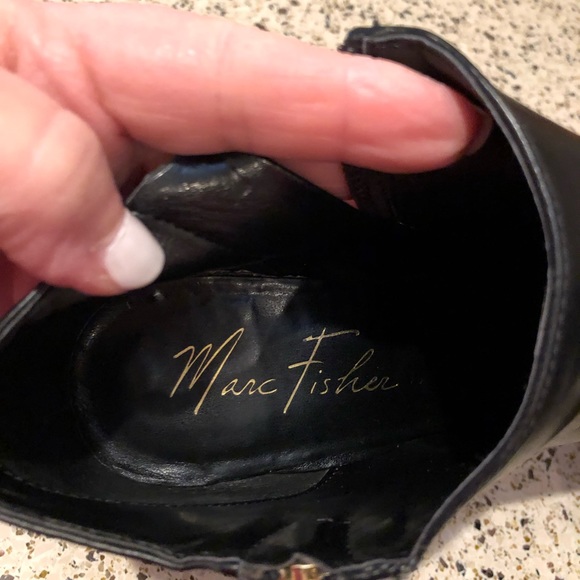 Marc Fisher Leather Ankle Boots - Picture 4 of 8